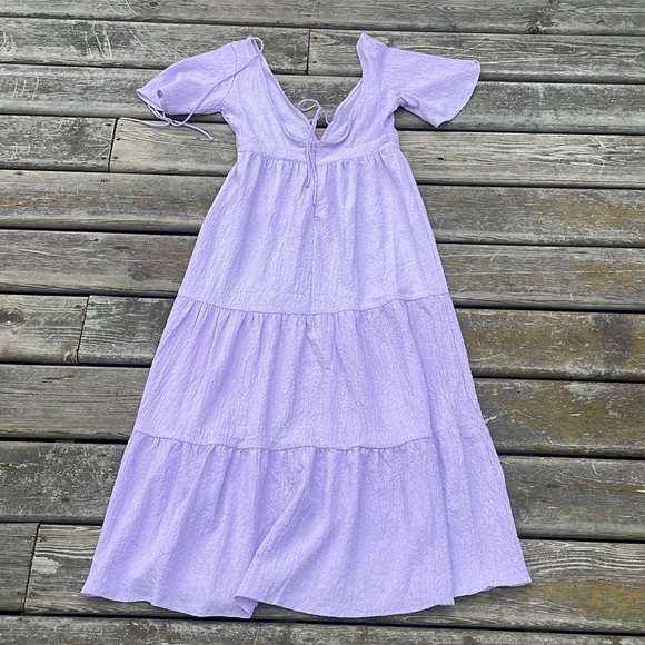 NWT Brave Soul London Lilac Open Back Tiered Dress - Picture 11 of 11